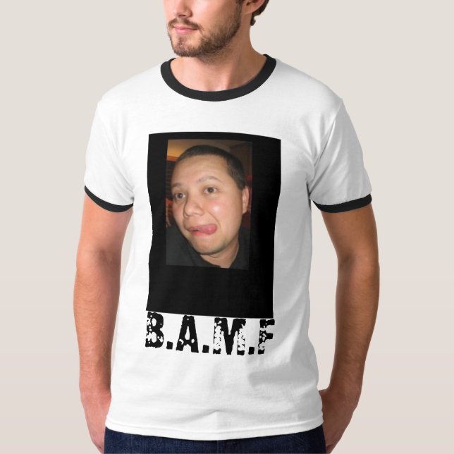 T-shirts tom, B.A.M.F (Frente)