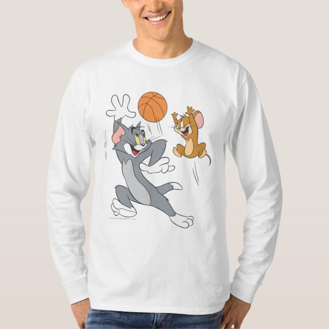 T-shirts Tom e Jerry Basbol 1 (Frente)