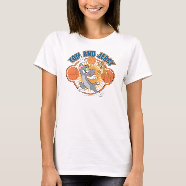 T-shirts Tom e Jerry Basbol 4 (Frente)