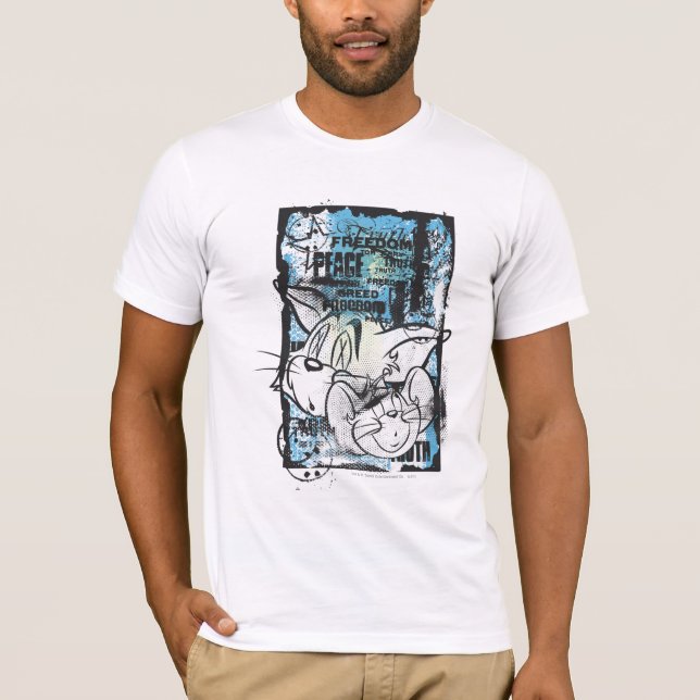 T-shirts Tom e Jerry Grimey (Frente)
