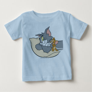 T-shirts Tom e Jerry no Travesseiro