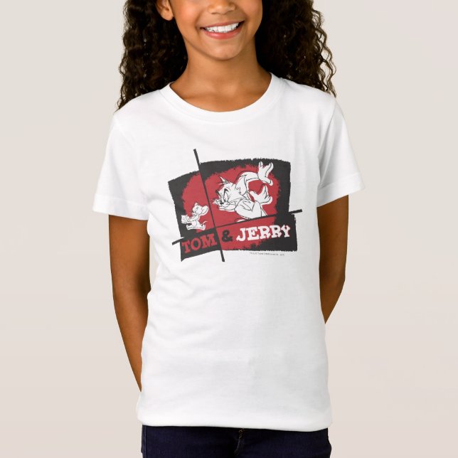 T-shirts Tom e Jerry Red e Black (Frente)