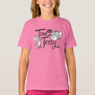 T-shirts Tom e Jerry Tom e Jerry que olha doce