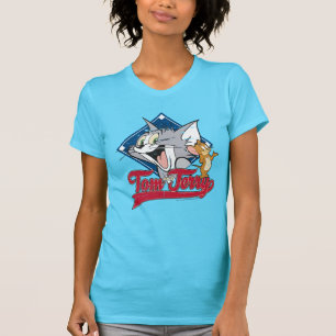 T-shirts Tom E Jerry Tom E Jerry Sobre O Diamante De Base