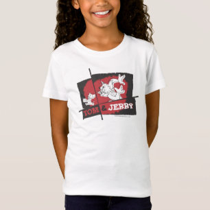 T-shirts Tom e Jerry vermelhos e pretos