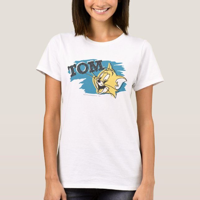 T-shirts Tom Logotipo Azul e Amarelo (Frente)