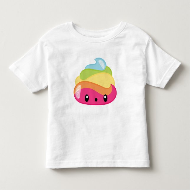 T-shirts Tombadilho Emoji do arco-íris (Frente)