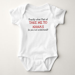 T-shirts Tome-me ao Bodysuit da criança do bebê de Nana