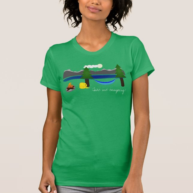 T-shirts Tome-me o tshirt de acampamento (Frente)