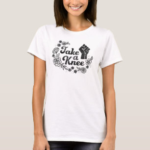 T-shirts Tome-me um joelho/#takeaknee/são com Kaepernick