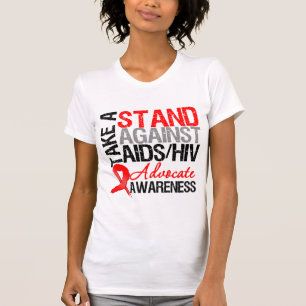 T-shirts Tome um suporte contra o HIV do AIDS