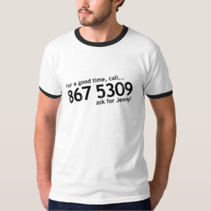 T-shirts Tommy 867 5309 Tutone