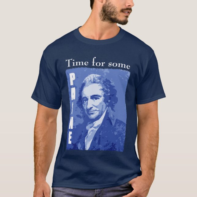 T-shirts TomPaine - "ligação, segue ou sai da maneira. " (Frente)