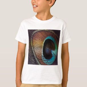 T-shirts Tonalidades Antigas Olho de Pena de Pavão