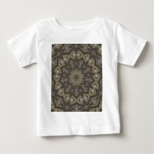 T-shirts Tons de Terra Natural Padrão Mandala
