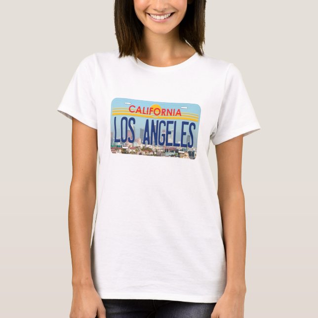 T-shirts Topo do Tanque da CA de Los Angeles (Frente)