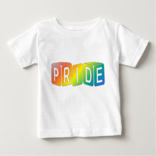 T-shirts Toque cubos do Rainbow design Pride