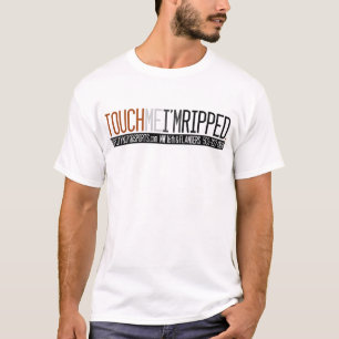 T-shirts Toque em me que eu sou T do músculo dos homens