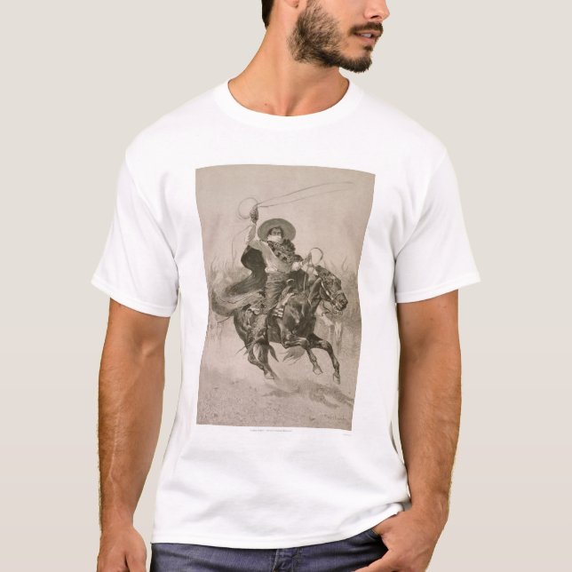 T-shirts Toro, Toro por Frederic Remington (Frente)