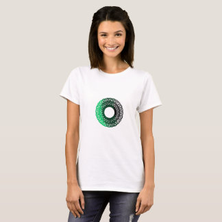 T-shirts Torpa verde-preta feminina
