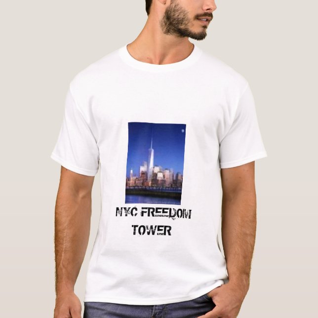 T-shirts torre da liberdade, TORRE da LIBERDADE de NYC (Frente)