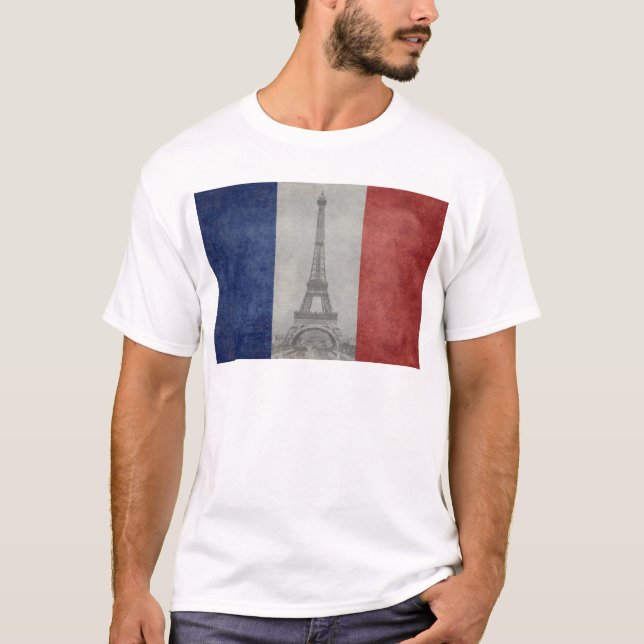 T-shirts Torre Eiffel, Paris France (Frente)