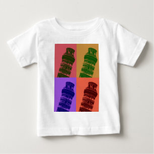 T-shirts Torre inclinada de Pisa Pop Art