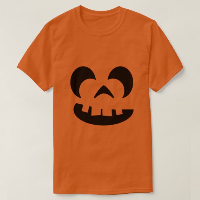 T-shirts Torta de Abóbora Dia das Bruxas Jack O Lantern (Frente do Design)
