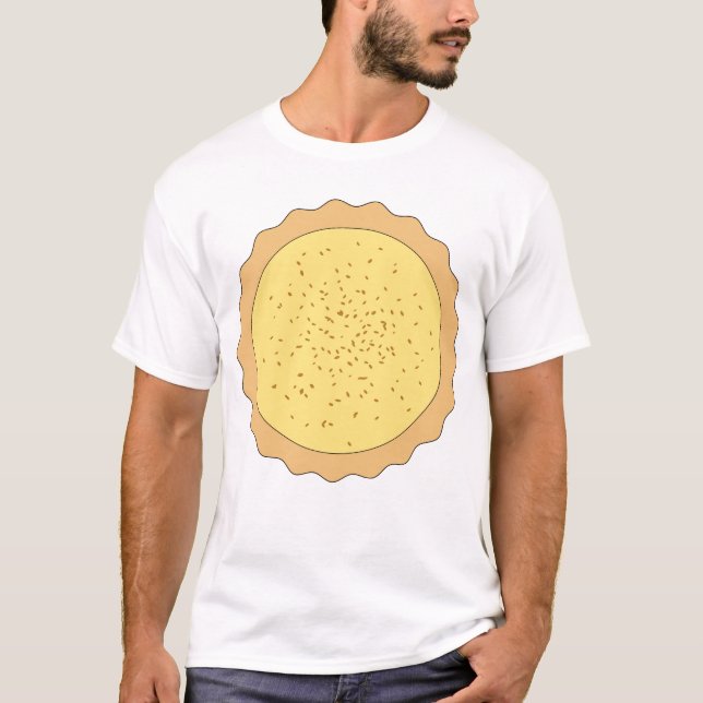 T-shirts Torta do pastel de nata (Frente)