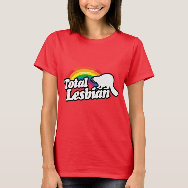 T-shirts TOTAL LESBIAN BEAVER - BRANCO - (2).png (Frente)