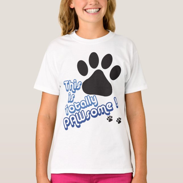 T-shirts Totalmente PAWsome! (Frente)