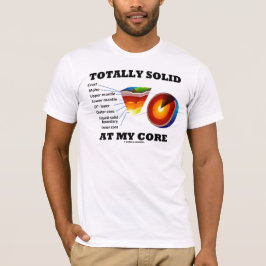 T-shirts Totalmente sólido em meu núcleo (camadas da terra)