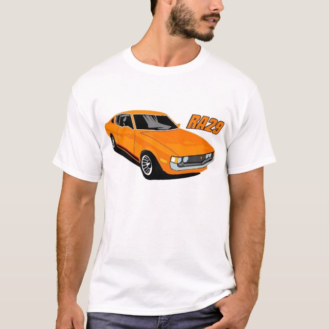 T-shirts Toyota Celica RA29 Orange (Frente)