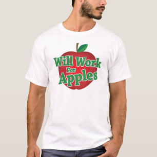 T-shirts Trabalhará para maçãs