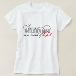 T-shirts Trabalho da mamã do marinheiro do coração