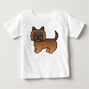 T-shirts Trabalho de arte de Caricatura do Cairn Terrier Co