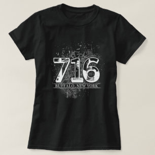 T-shirts Trabalho de arte de New York de 716 búfalos pelo