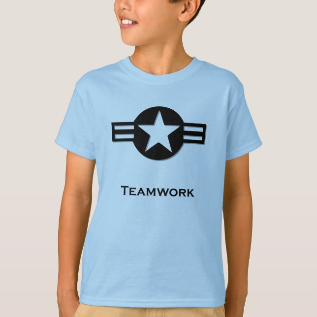 T-SHIRTS TRABALHO EM EQUIPE EUA (Frente)