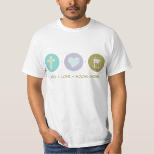 T-shirts Trabalho social do amor da fé