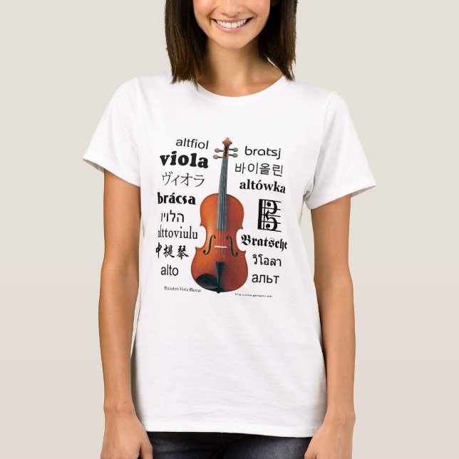 T-shirts Traduções da viola (Frente)