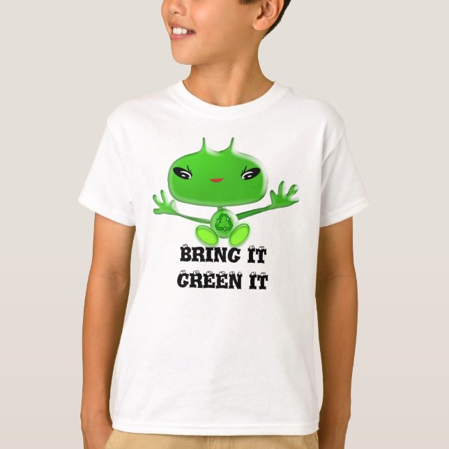 T-shirts Traga Informática Verde (Frente)