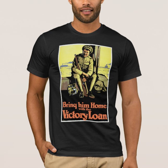 T-shirts Traga-o para casa com o empréstimo vitorioso (Frente)