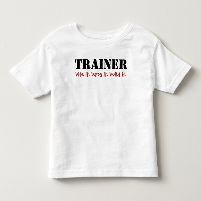 T-shirts TRAINER, morda-o. (Frente)