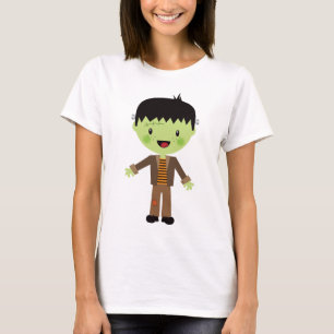 T-shirts Traje bonito de Frankenstein o Dia das Bruxas