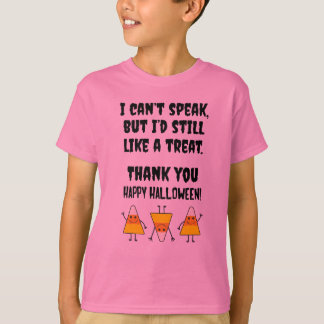 T-shirts Traje não verbal da doçura ou travessura do