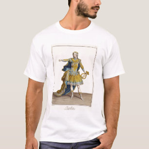 T-shirts Traje para Apollo na ópera "Phaethon", engrav