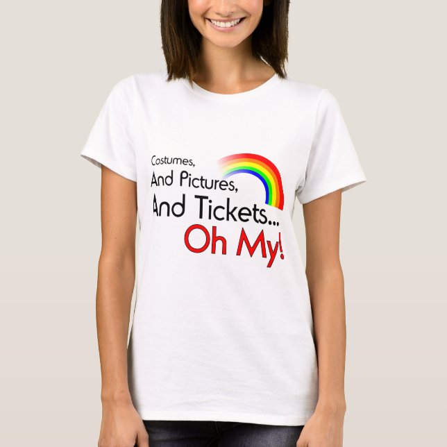 T-shirts Trajes, imagens, professor da dança dos bilhetes (Frente)