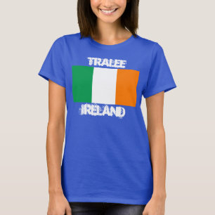 T-shirts Tralee, Irlanda, com bandeira irlandesa