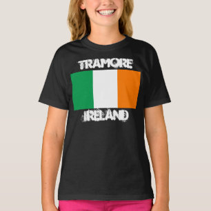 T-shirts Tramore, Irlanda, com bandeira irlandesa Kids