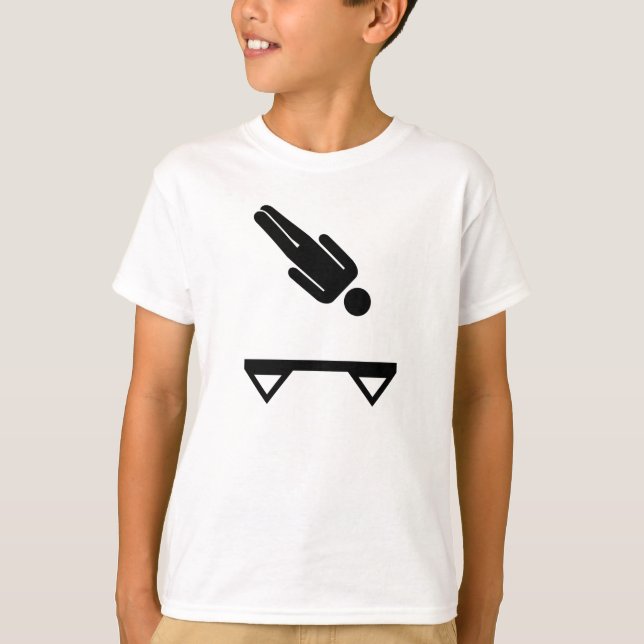 T-shirts Trampolim que trampolining (Frente)